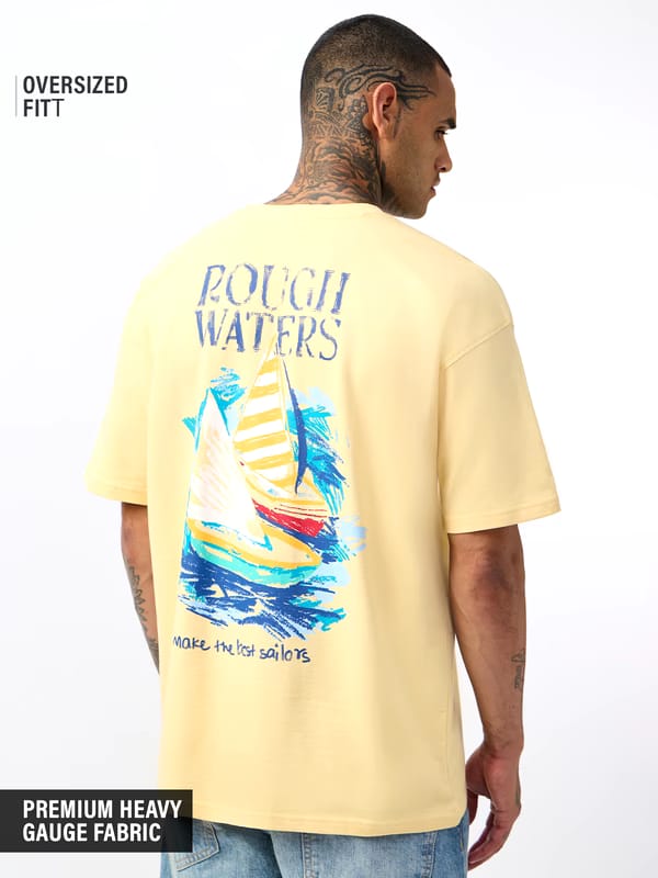 Rough Waters Oversized T-Shirt – Premium Heavy Fabric