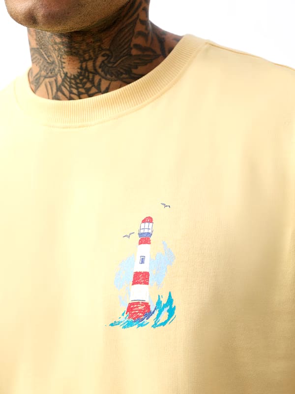 Rough Waters Oversized T-Shirt – Premium Heavy Fabric