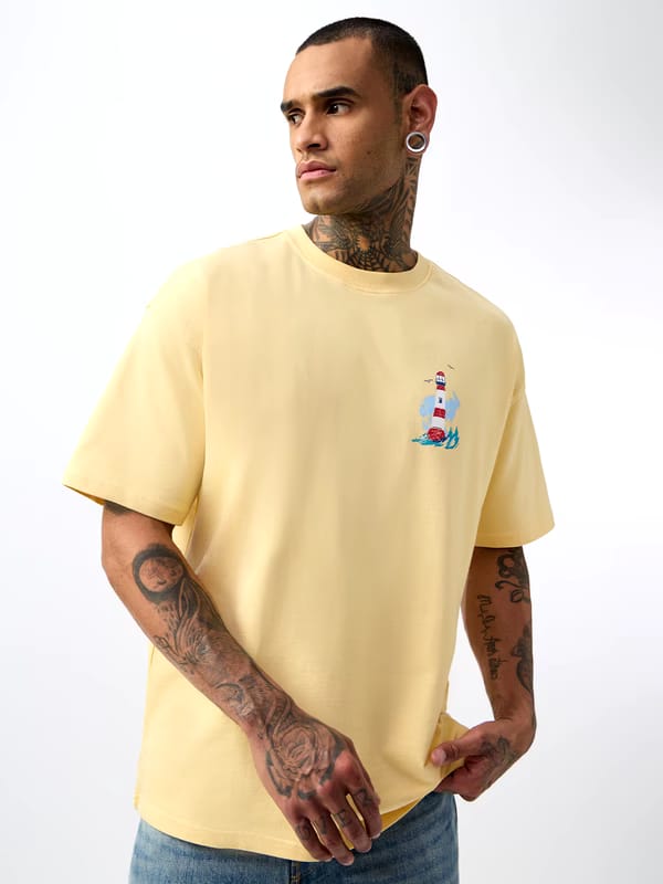 Rough Waters Oversized T-Shirt – Premium Heavy Fabric