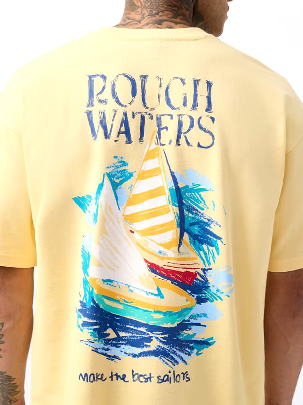 Rough Waters Oversized T-Shirt – Premium Heavy Fabric