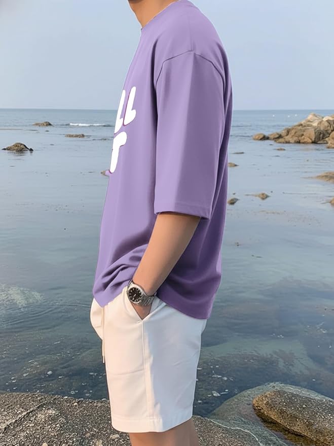 Chill Out Oversized T-Shirt – Lavender Purple
